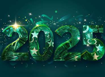 Happy New Year Celebrate 2025 Text Effect Background